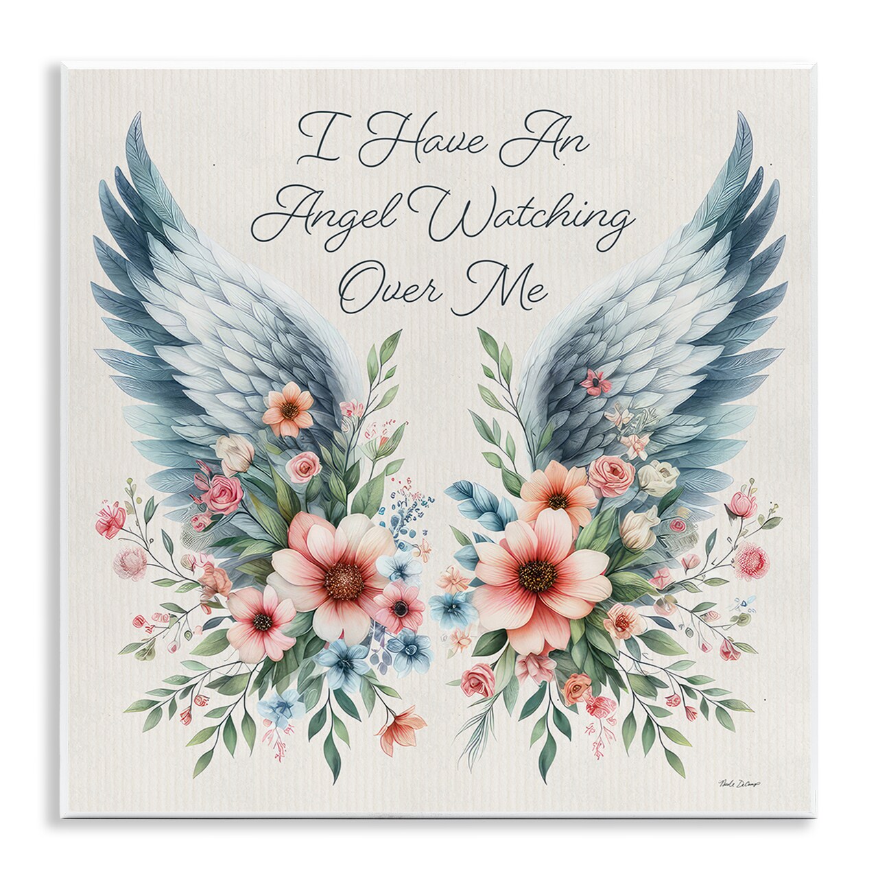 Stupell Industries Angel Watching Me Wall Plaque Art Design by Nicole DeCamp